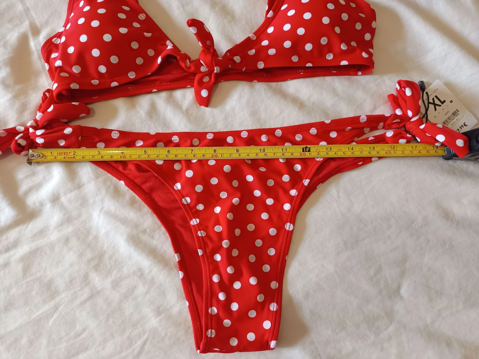 Rode bikini met stippen / Polka dot nieuw – Y2K / Pin-Up / Retro stijl – photo 4